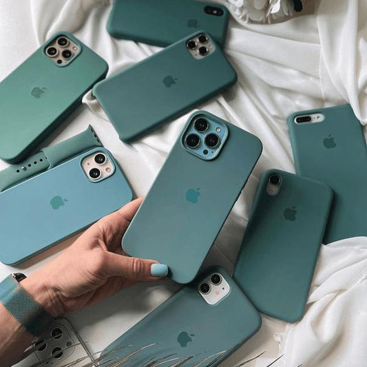 PINE GREEN SILICON CASE