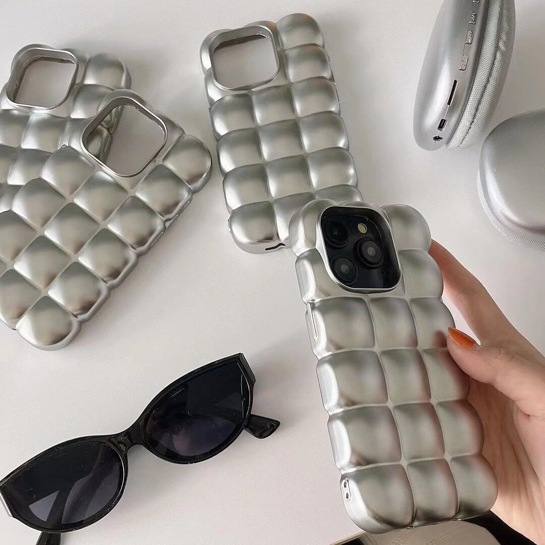 Silver Matte Cube Case