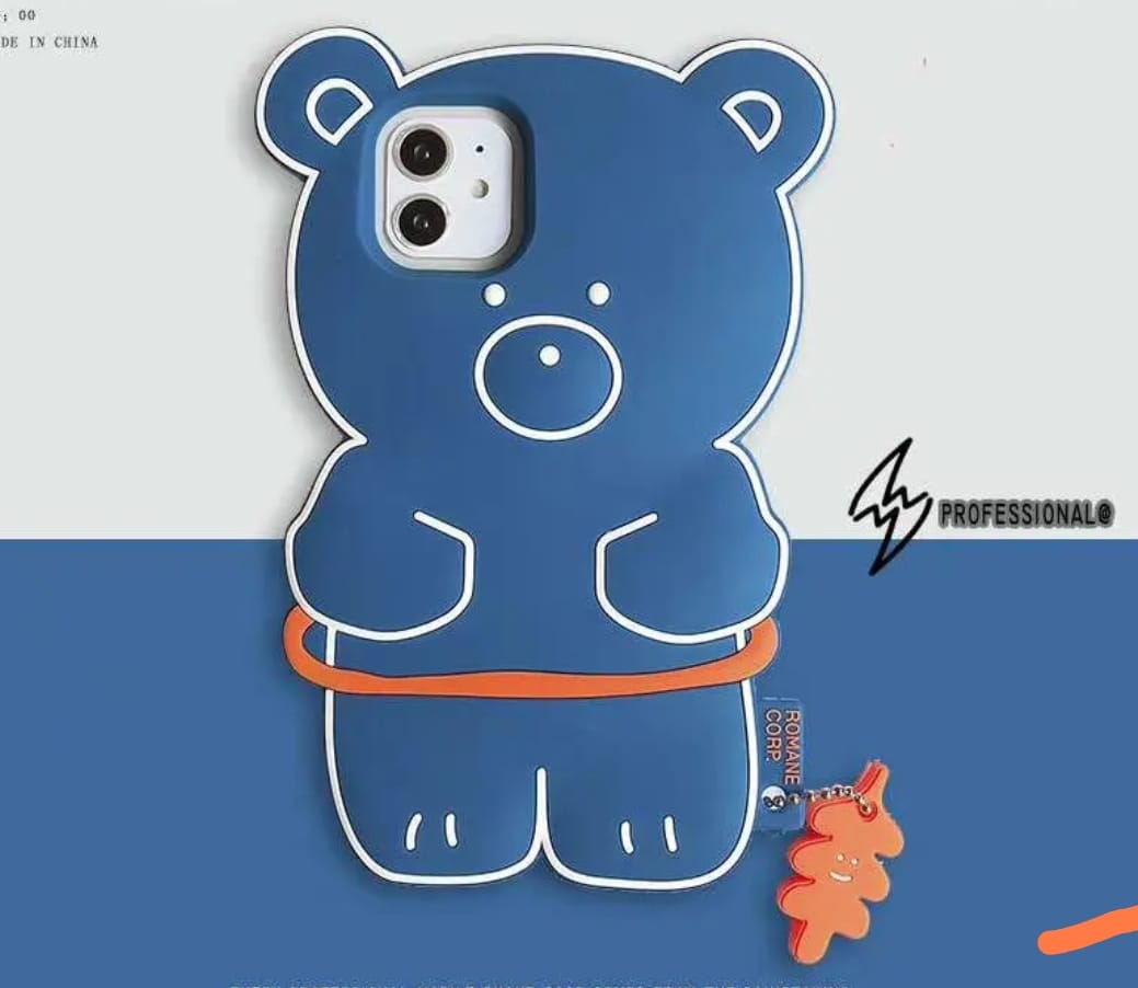Teddy Bear Case With Keychain
