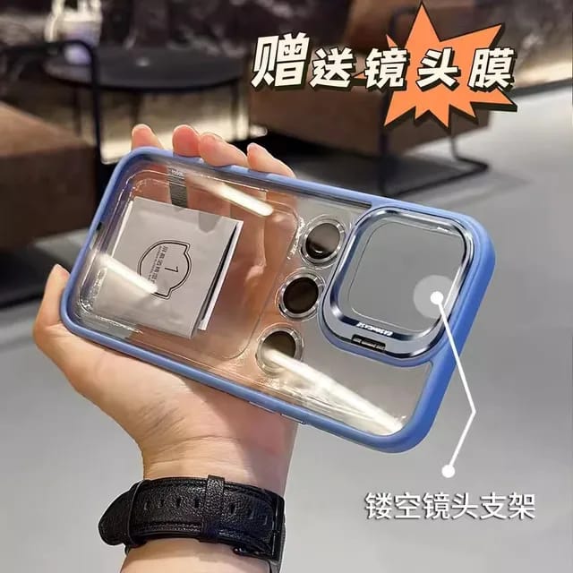 Bracket Stand Case With Camera Protection Lens